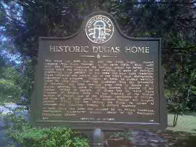 This home was built by Mr. and Mrs. Louis Dugas, French refugees from Santo Domingo, in the early 1790s. Here, until 1810, Mrs. Dugas conducted the Boarding School For Select Young Ladies which...