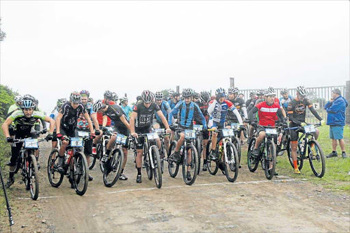 TOUGH: Riders competing in last year’s Daily Dispatch MTB Challenge will once again be in action tomorrow when this year’s edition takes place at Wings Park Picture: MICHAEL PINYANA