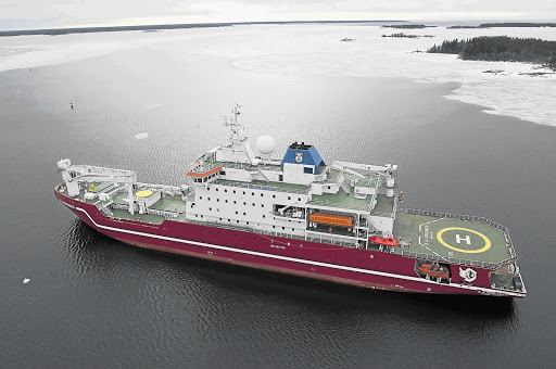 MISSION POSSIBLE: The SA Agulhas II, which arrives in Cape Town this week, can plough through ice one metre thick
