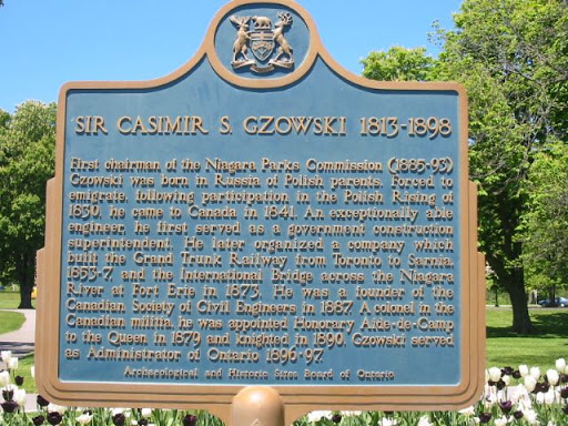 First chairman of the Niagara Parks Commission (1885-93) Gzowski was born in Russia of Polish parents. Forced to emigrate, following participation in the Polish Rising of 1830, he came to Canada...