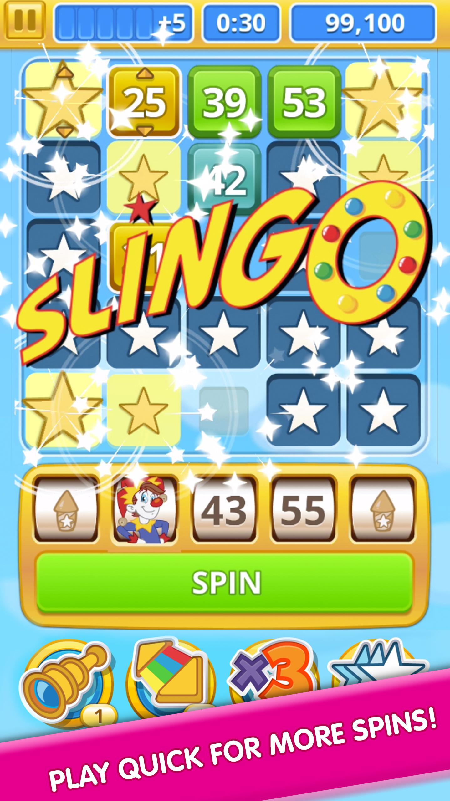 Android application Slingo Blast screenshort