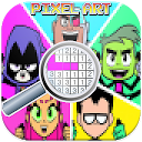 ダウンロード Color By Number Teen Titans Go Pixel Art  をインストールする 最新 APK ダウンローダ
