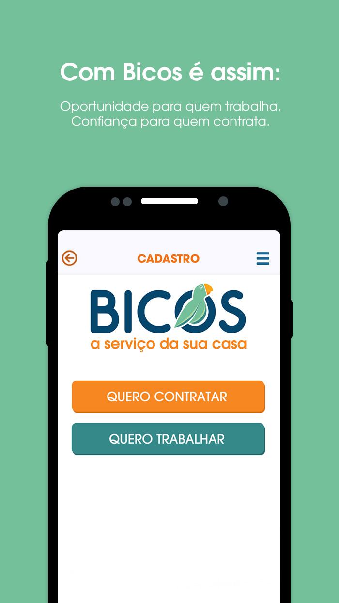 Android application Bicos screenshort