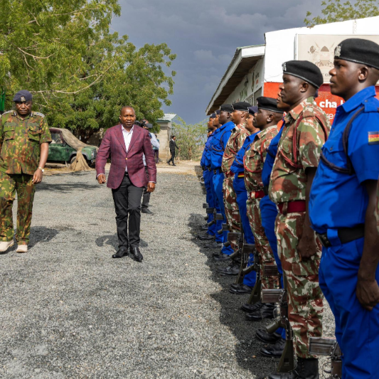 Interior Cabinet Secretary Kithure Kindiki arrives in Lodwar, Turkana County for a meeting with Security and Intelligence Agency Heads on March 28, 2024