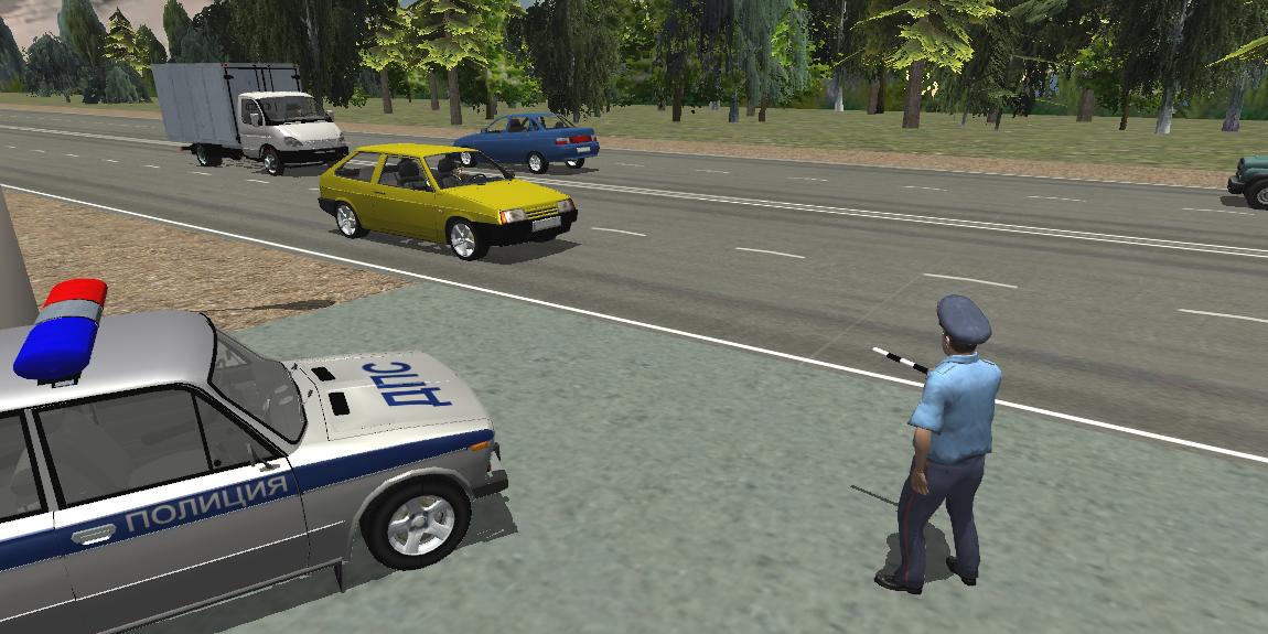 Android application Traffic Cop Simulator 3D screenshort