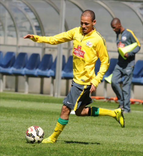 SOWETO, SOUTH AFRICA - SEPTEMBER 07: Daylon Claasen during the South African national soccer team training session at Orlando Stadium on September 07, 2015 in Soweto, South Africa. (Photo by Lee Warren/Gallo Images)