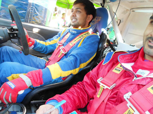Karan Patel and Taussef Khan in a Subaru GC8