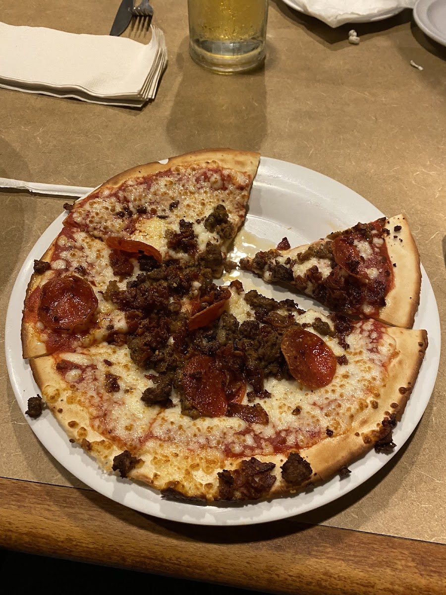 GF meat lovers pizza