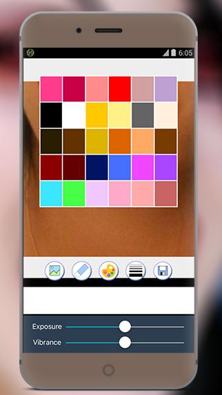 Android application Lipstick Makeup Color Changer screenshort