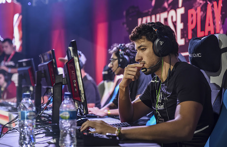 A team member from visiting north African CS:GO team Viboras feels the pressure in the lead up to the finals in the first ESL AFrican Championships at the TicketPro Dome, Johannesburg.