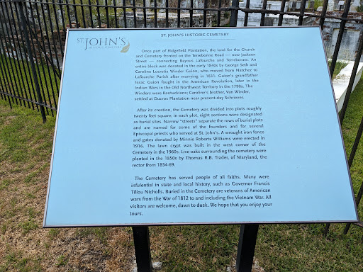 Once part of Ridgefield Plantation, the land for the Church and Cemetery fronted on the Terrebonne Road - now Jackson Street - connecting Bayous Lafourche and Terrebonne. An entire block was...