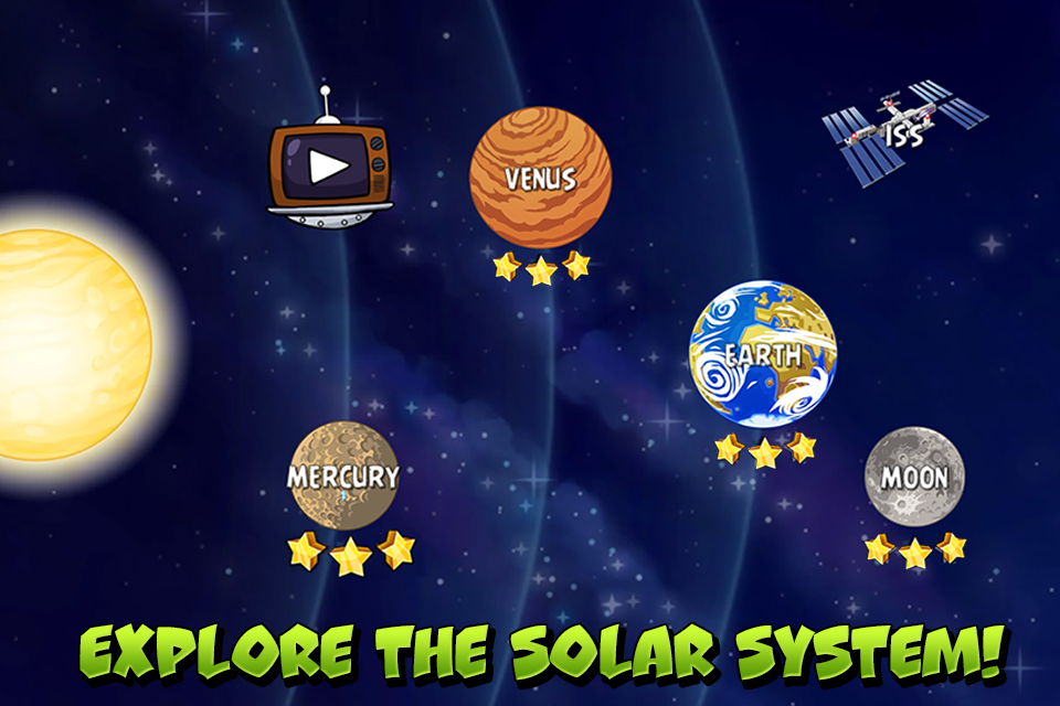 Android application Angry Birds Space screenshort