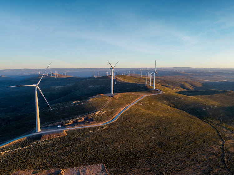 A wind farm between Western Cape and Northern Cape is shown in this file photo. Picture: SUPPLIED