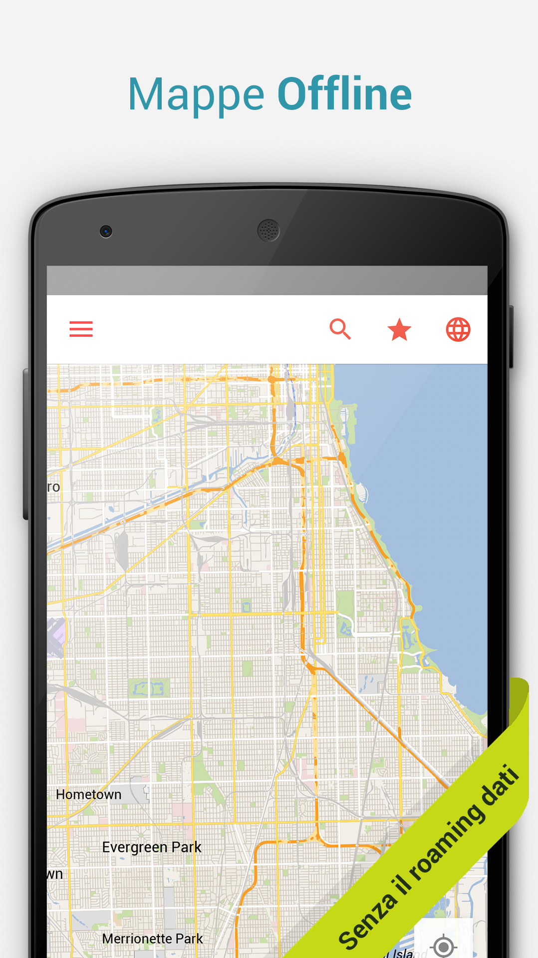 Android application Chicago Offline City Map screenshort