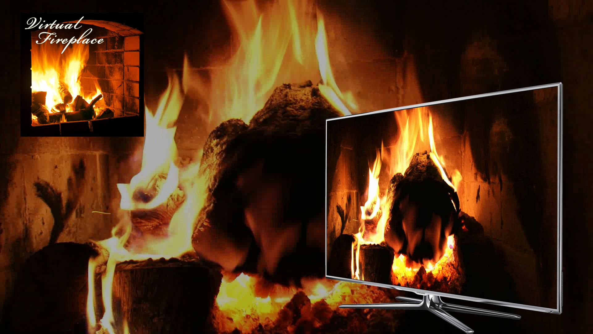 Android application Virtual Fireplace TV screenshort