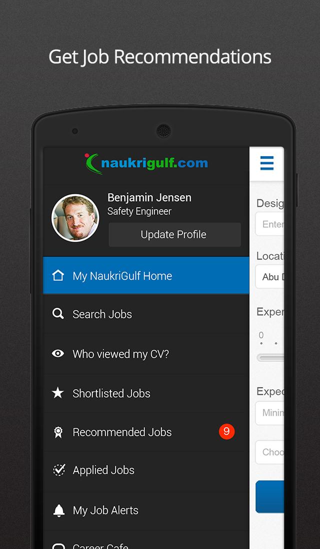 Android application Naukrigulf- Career & Job Search App in Dubai, Gulf screenshort