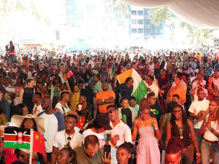 Revelers during a past Koroga Festival event.