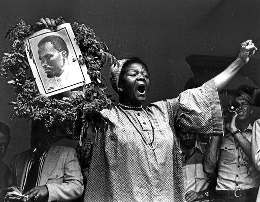 Winnie Motlalepula Kgware, the first president of the Black People's Convention, hitchhiked to Steve Biko's burial after cops had blocked their hired bus.