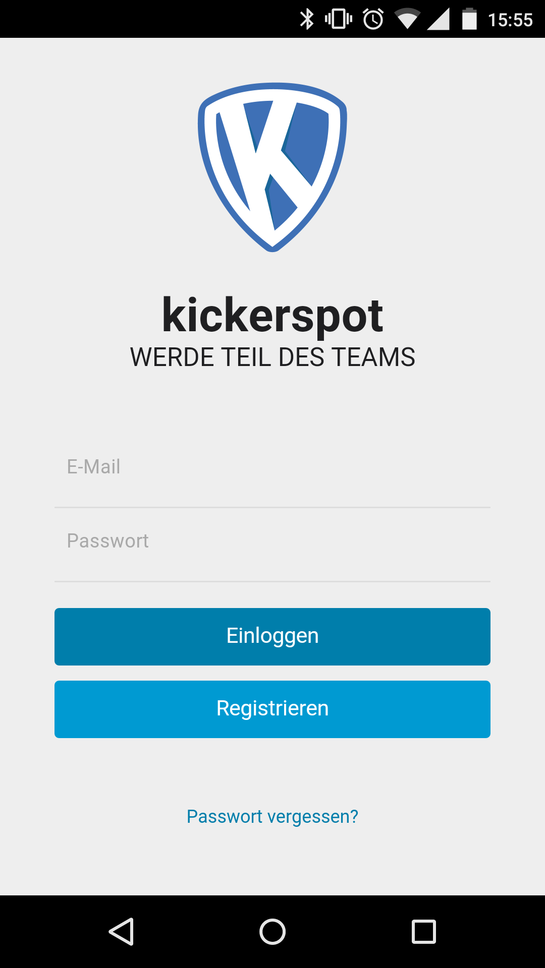 Android application Kickerspot screenshort