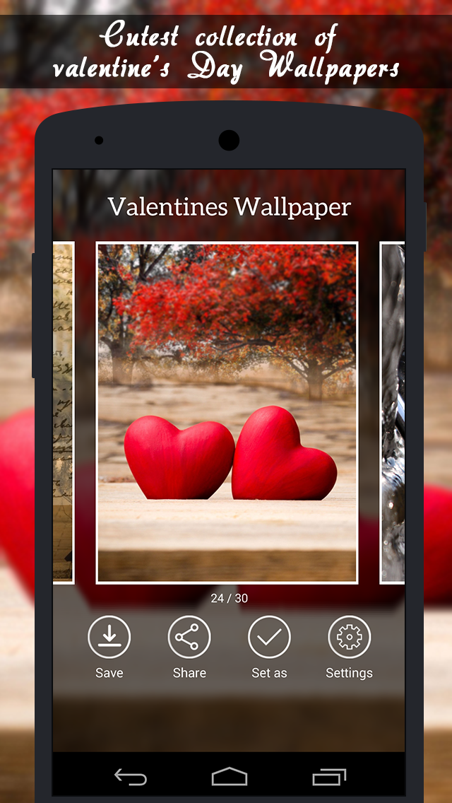 Android application Valentines Wallpaper screenshort