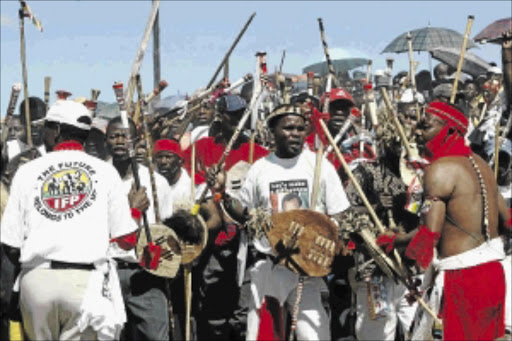 FIGHTING BACK: The Inkatha Freedom Party are unhappy about how leader Mangosuthu Buthelezi is portrayed in a documentary PHOTO: Thembinkosi Dwayisa