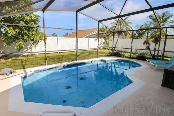 Large private pool at this villa in Kissimmee