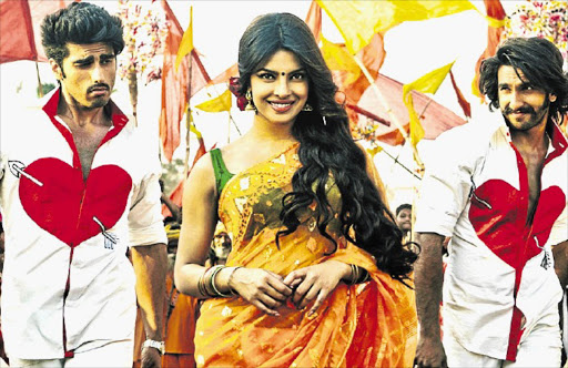 TWO HEARTS: Ranveer Singh, Priyanka Chopra and Arjun Kapoor in scenes from the excellent 'Gunday'