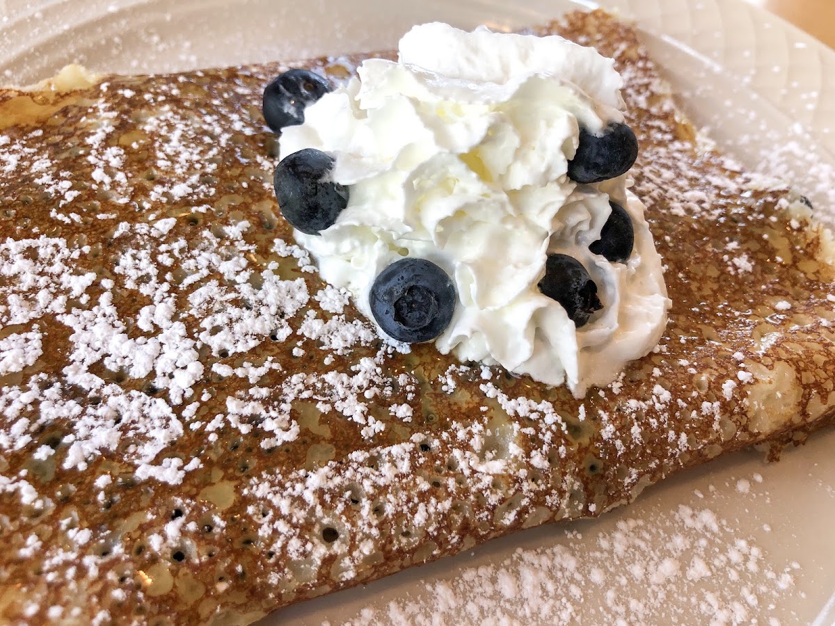 Gluten Free Blueberry Crepe