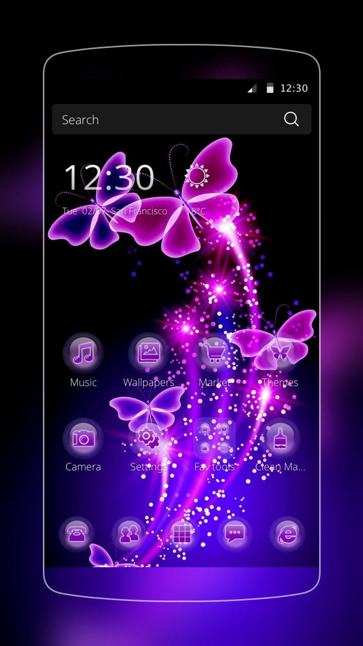 Android application Butterfly in Night screenshort