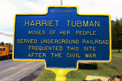 The plaque's wording '...frequented this site..' implies a vagabond existence. But she lived in this Auburn NY house for many years. In the years immediately preceding the civil war and during,...