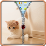 Kitty Zipper Screen  Lock Apk