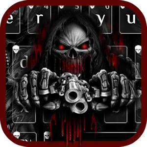 Download Red Blood Skull Guns keyboard theme For PC Windows and Mac