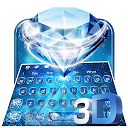 ダウンロード Blue Glittering Diamond Gravity Keyboard  をインストールする 最新 APK ダウンローダ