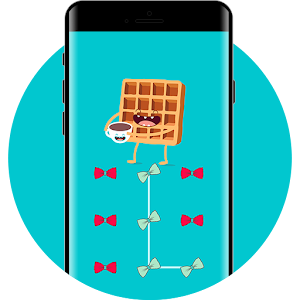 Download Bow Tie Lock Theme waffles PIN Lock Screen For PC Windows and Mac