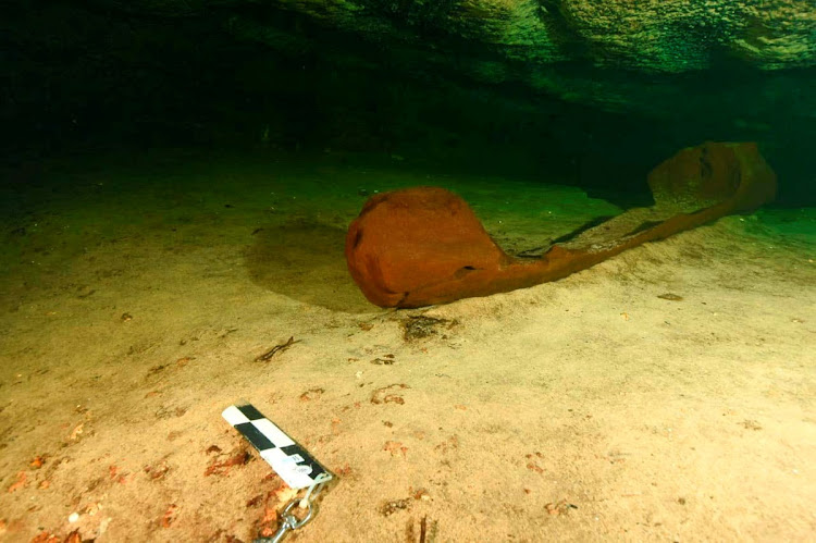 The wooden canoe that's believed to be more than 1,000 years old.