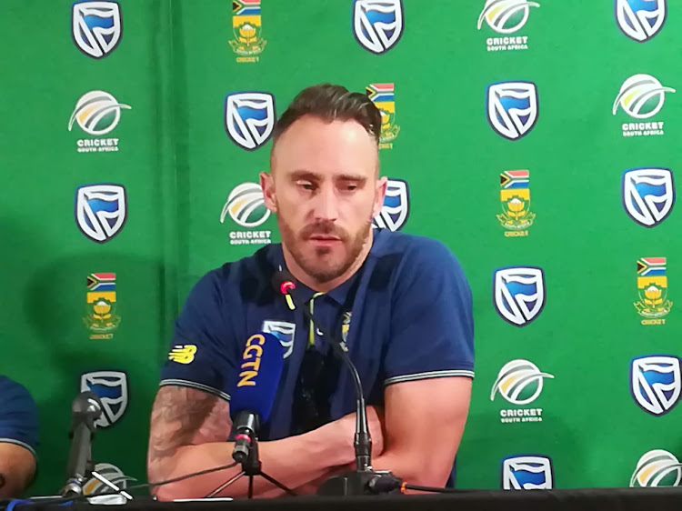 SA captain Faf du Plessis speaks at the departure press conference on Tuesday October 23, 2018 ahead of their ODI Tour of Australia.