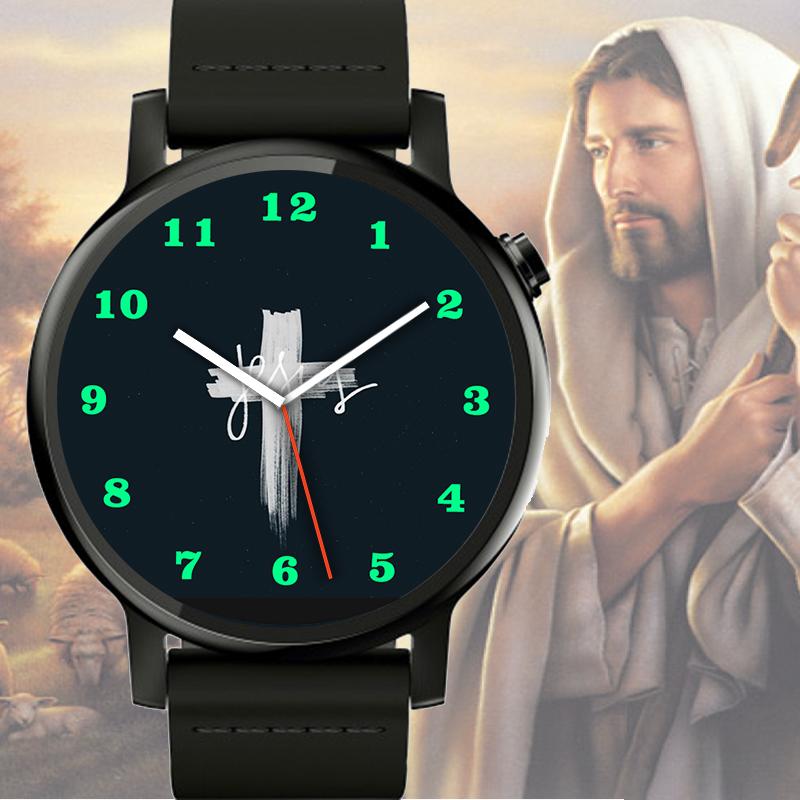 Android application Jesus Cross Watch Face screenshort