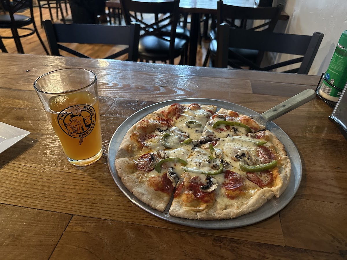 Gluten-Free Pizza at TwoBoros Brewery