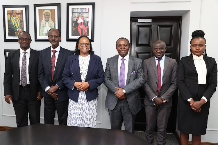 The Judiciary Committee on Elections is chaired by Supreme Court Judge Mohammed Ibrahim with Chief Justice Martha Koome on January 25,2023.