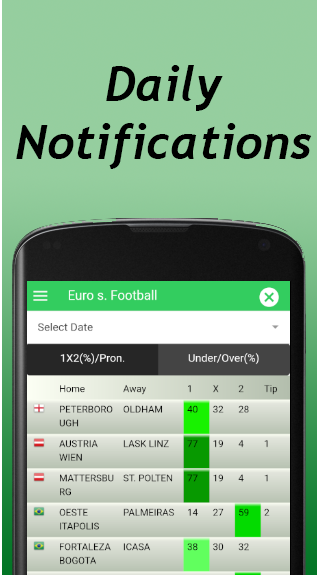 Android application Betting Tips &amp; Statistics screenshort