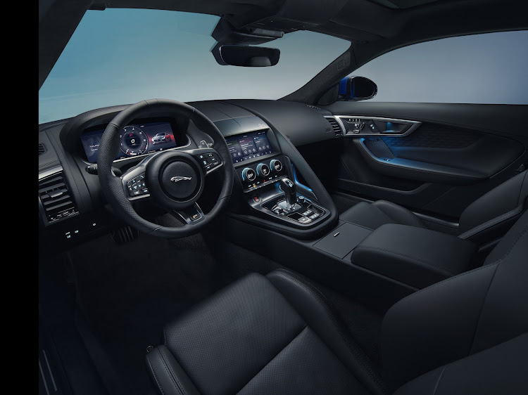 The 2020 F-Type acquires a digital instrument panel and other cabin updates. Picture: SUPPLIED