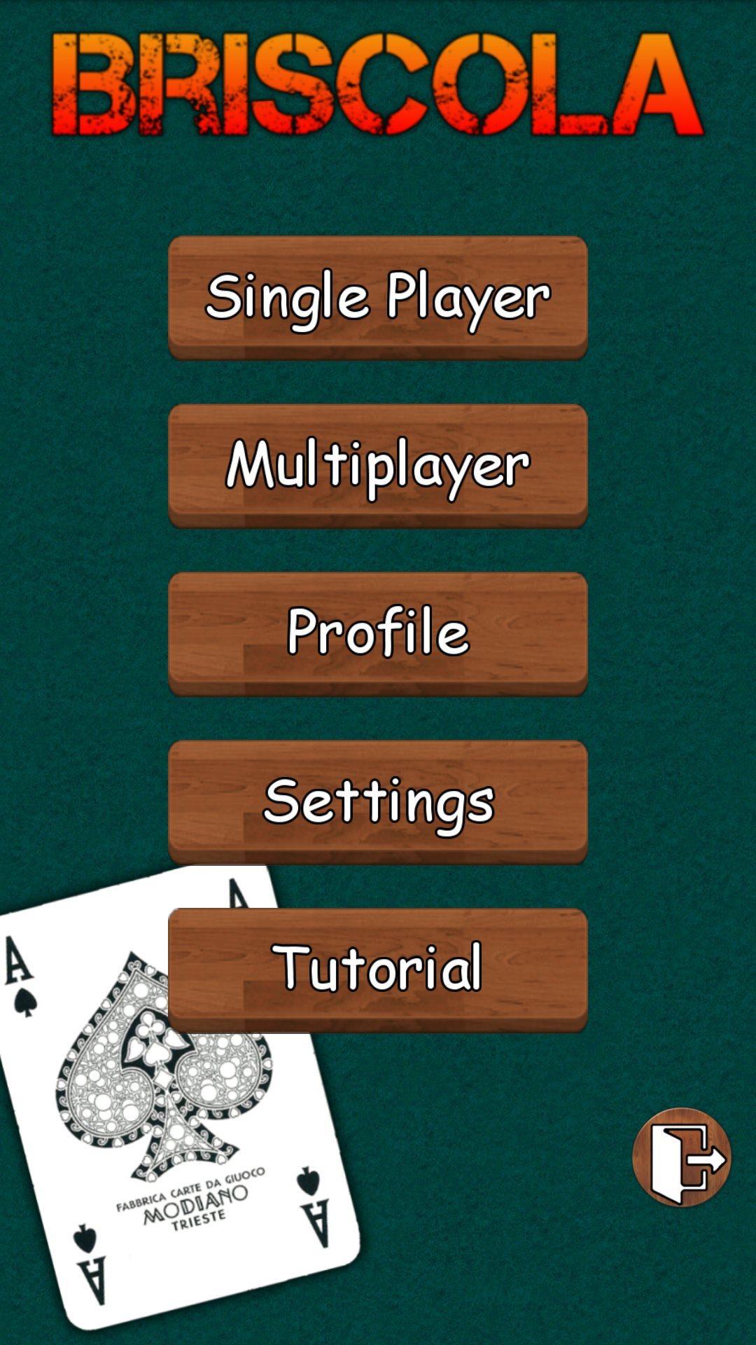 Android application Briscola screenshort