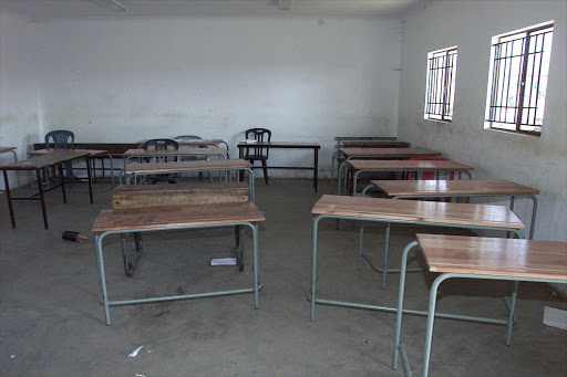 Empty desks. File picture