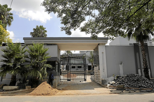 The entrance to Pastor Alph Lukau's house in Huntingdon Road, Morningside.