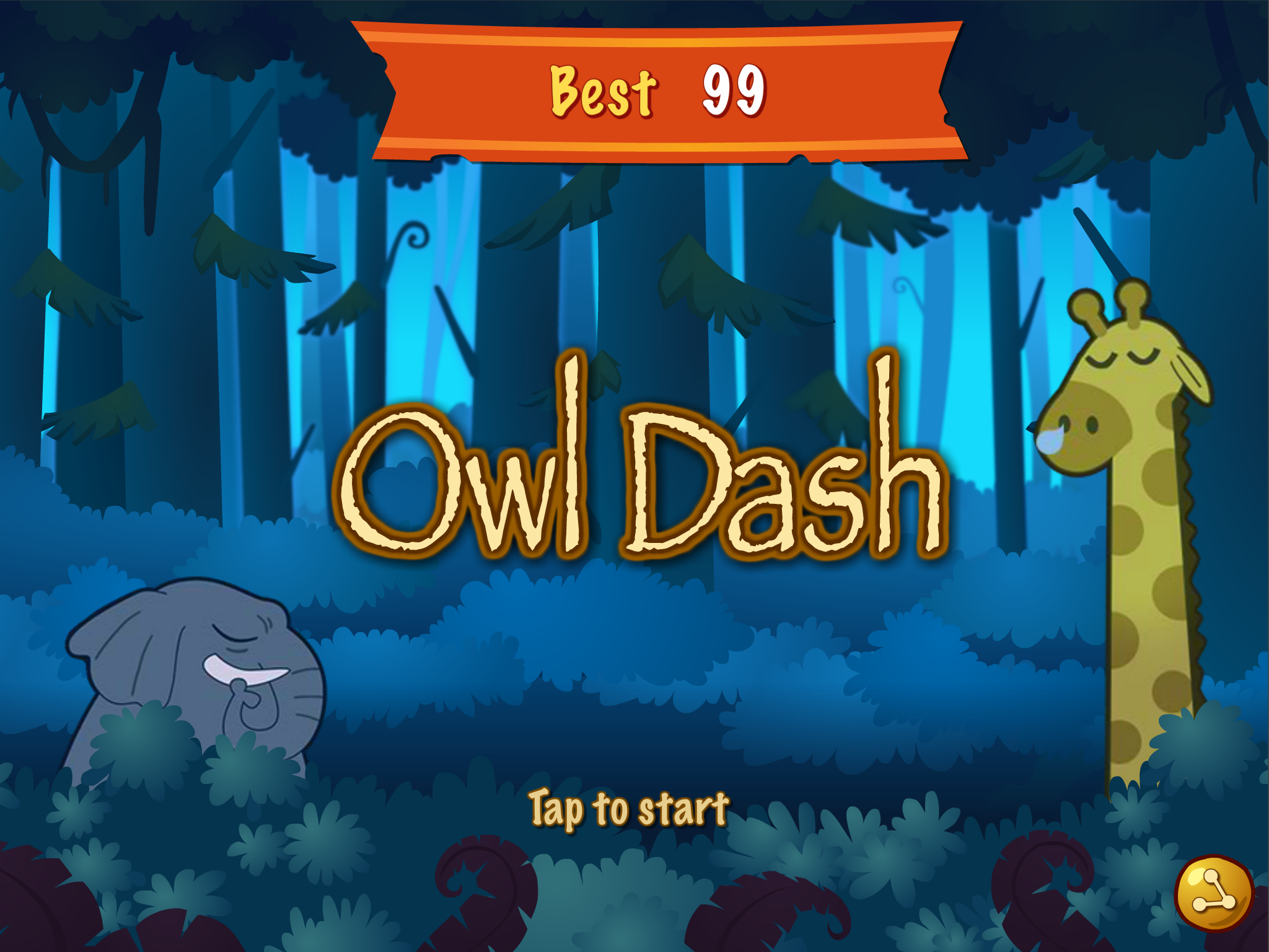 Android application Owl Dash - A Rhythm Game screenshort