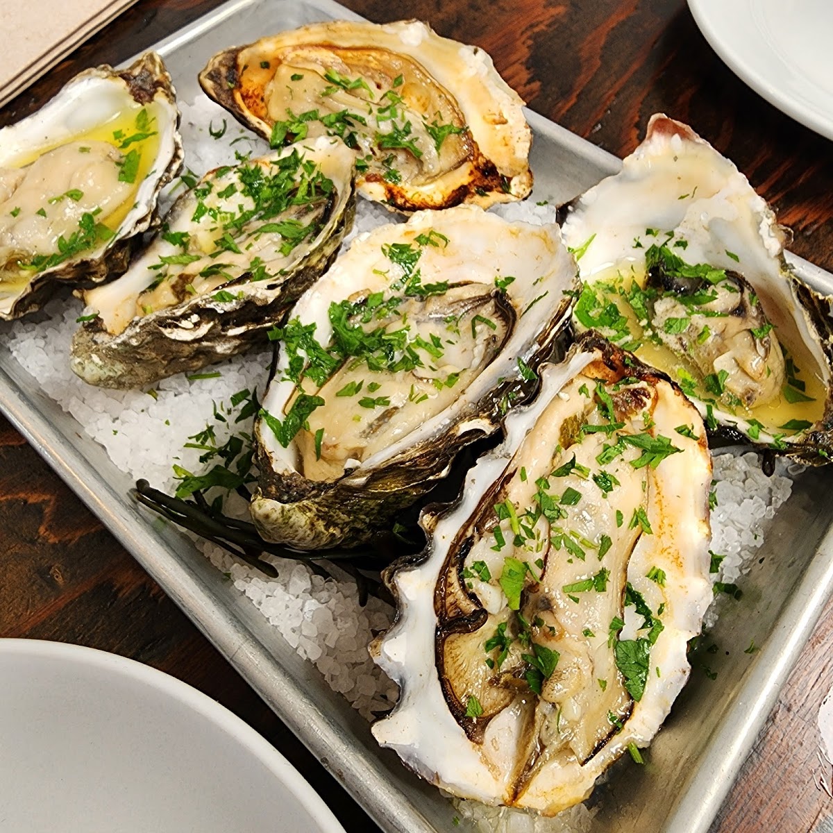 Garlic butter oysters