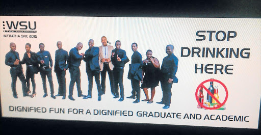 SOBRIETY REMINDER: One of the billboards that will be erected to discourage alcohol drinking Picture: SUPPLIED