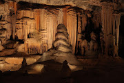 Stalagmites and Stalactites in the Cango Caves, South Africa