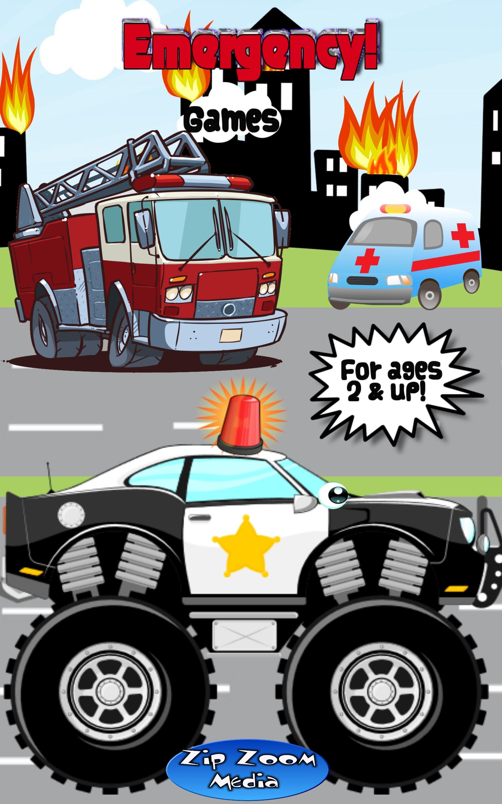 Android application Ambulance Police, FireTruck screenshort