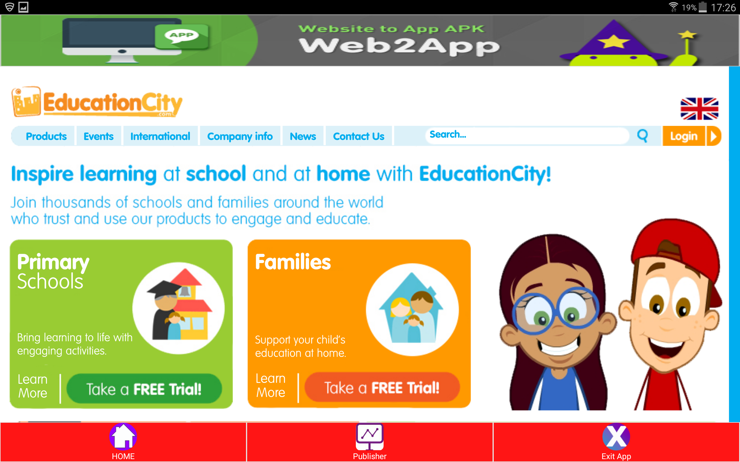Android application Education City screenshort